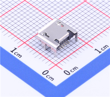 Micro-B 母座 臥貼  KH-MICRO-SMT.ZJ-5P